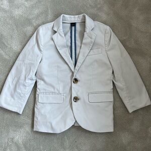 J Crew boys Ludlow blazer, light gray/khaki color, size 3